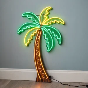 Neon Wall Art – Palm Tree